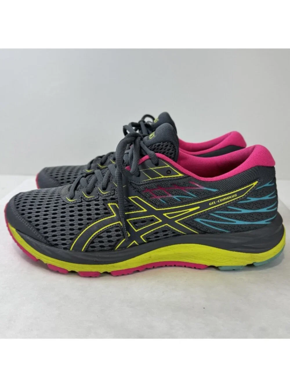 Asics Gel Cumulus Running Shoes Mens 6.5 Multicolor 1014A069 Lace Up Lightweight